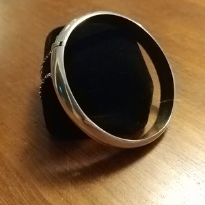 Silver bangle bracelet